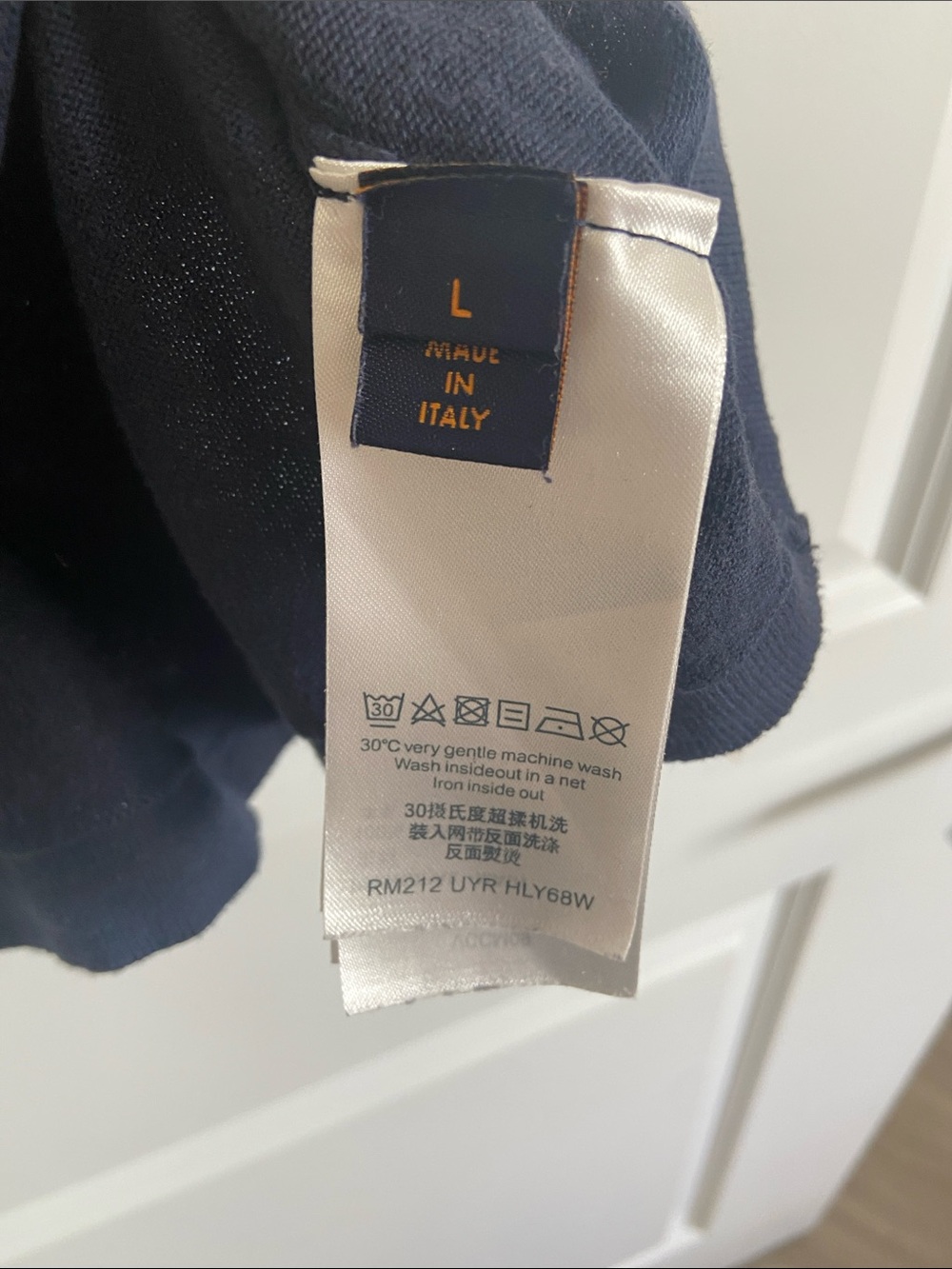 Louis Vuitton Navy Tee with Red and Yellow Heart Logo - Picture 3 of 7